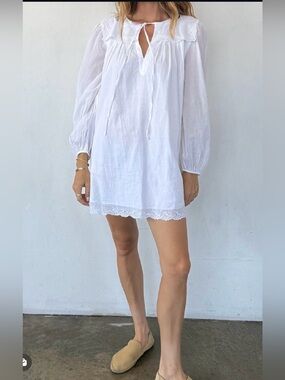 NWT Ciao Lucia Jonita Dress in White
Cotton Voile XS